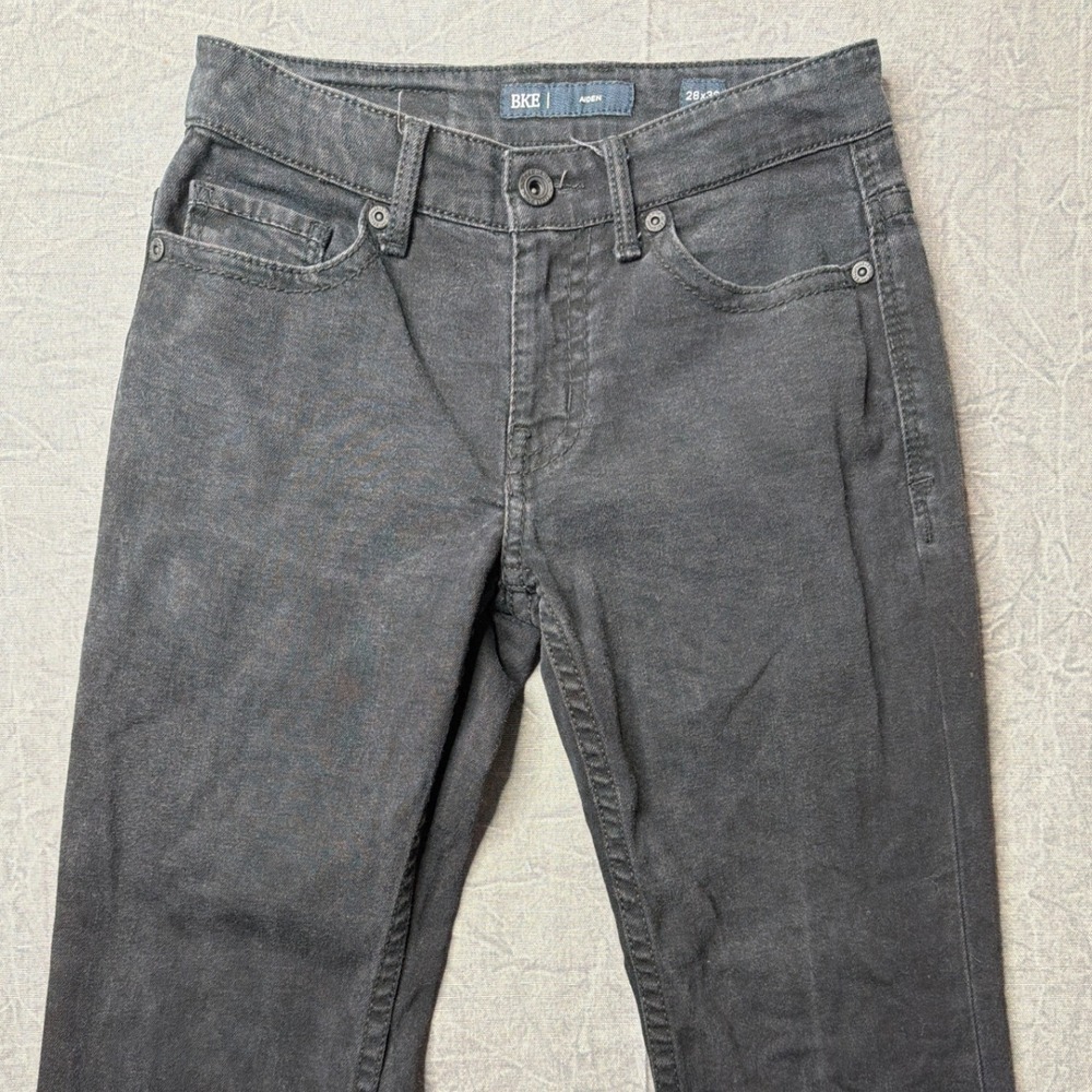 BKE Jeans Mens 28x30 Aiden Slim Black Stretch GBP21452 Denim Pants - Picture 3 of 12